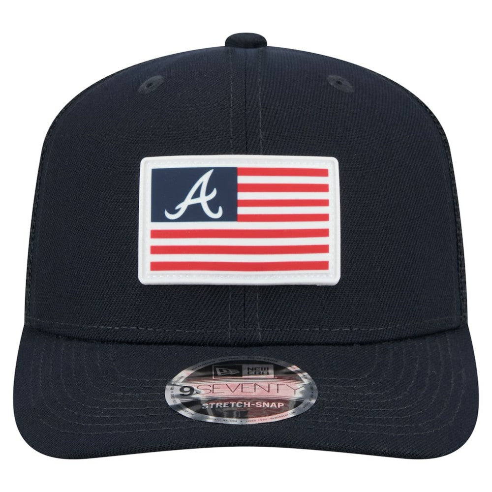 Atlanta Braves New Era Flag 9SEVENTY Stretch-Snap Hat | MLB On Sale