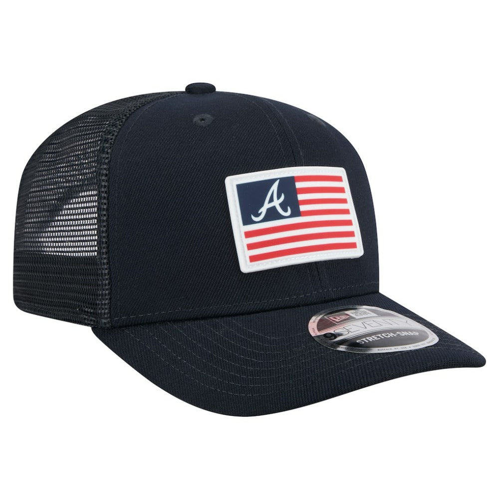 Atlanta Braves New Era Flag 9SEVENTY Stretch-Snap Hat | MLB On Sale