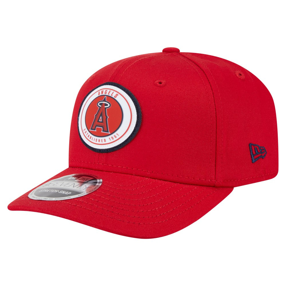 Los Angeles Angels New Era Circle Patch 9SEVENTY Stretch-Snap Hat | MLB For sale