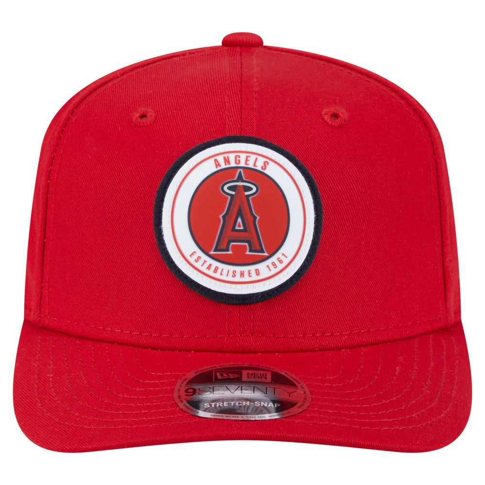 Los Angeles Angels New Era Circle Patch 9SEVENTY Stretch-Snap Hat | MLB For sale