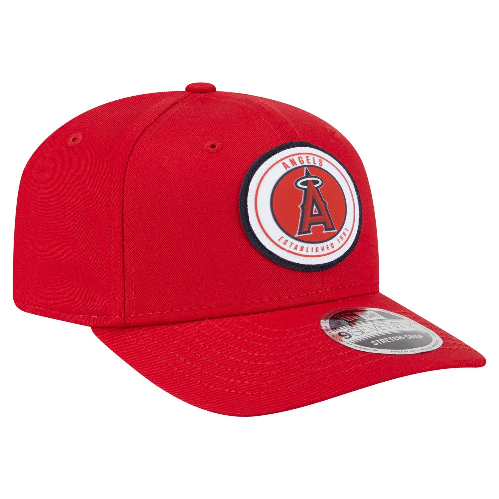 Los Angeles Angels New Era Circle Patch 9SEVENTY Stretch-Snap Hat | MLB For sale
