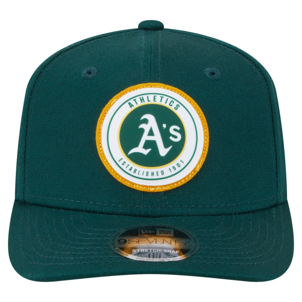Athletics New Era Circle Patch 9SEVENTY Stretch-Snap Hat | MLB On Sale