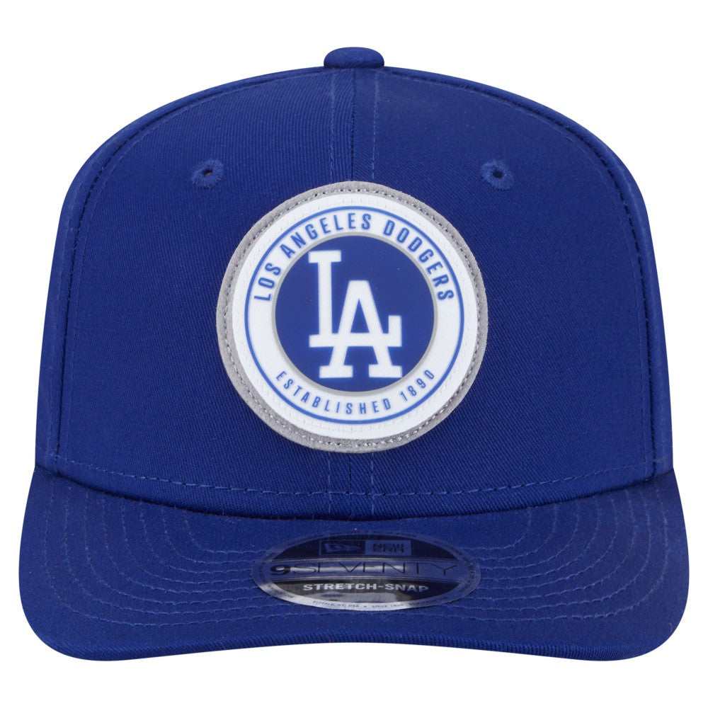 Los Angeles Dodgers New Era Circle Patch 9SEVENTY Stretch-Snap Hat | MLB On Sale