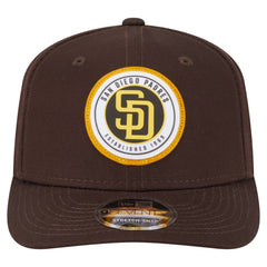 San Diego Padres New Era Circle Patch 9SEVENTY Stretch-Snap Hat | MLB On Sale