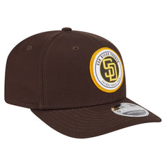 San Diego Padres New Era Circle Patch 9SEVENTY Stretch-Snap Hat | MLB On Sale