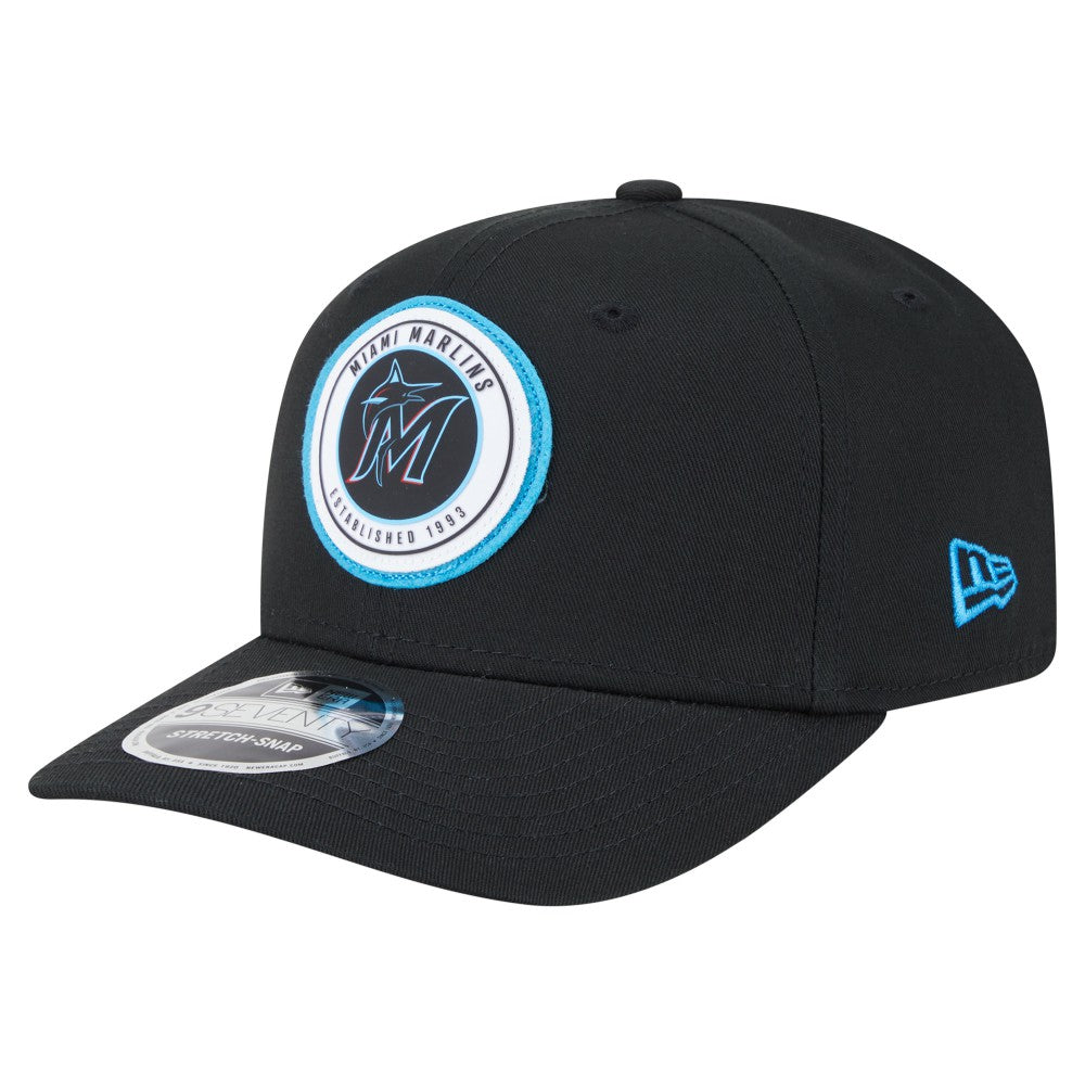 Miami Marlins New Era Circle Patch 9SEVENTY Stretch-Snap Hat | MLB Sale