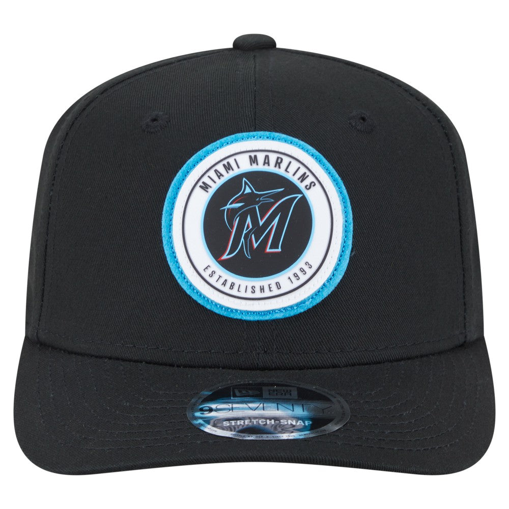 Miami Marlins New Era Circle Patch 9SEVENTY Stretch-Snap Hat | MLB Sale