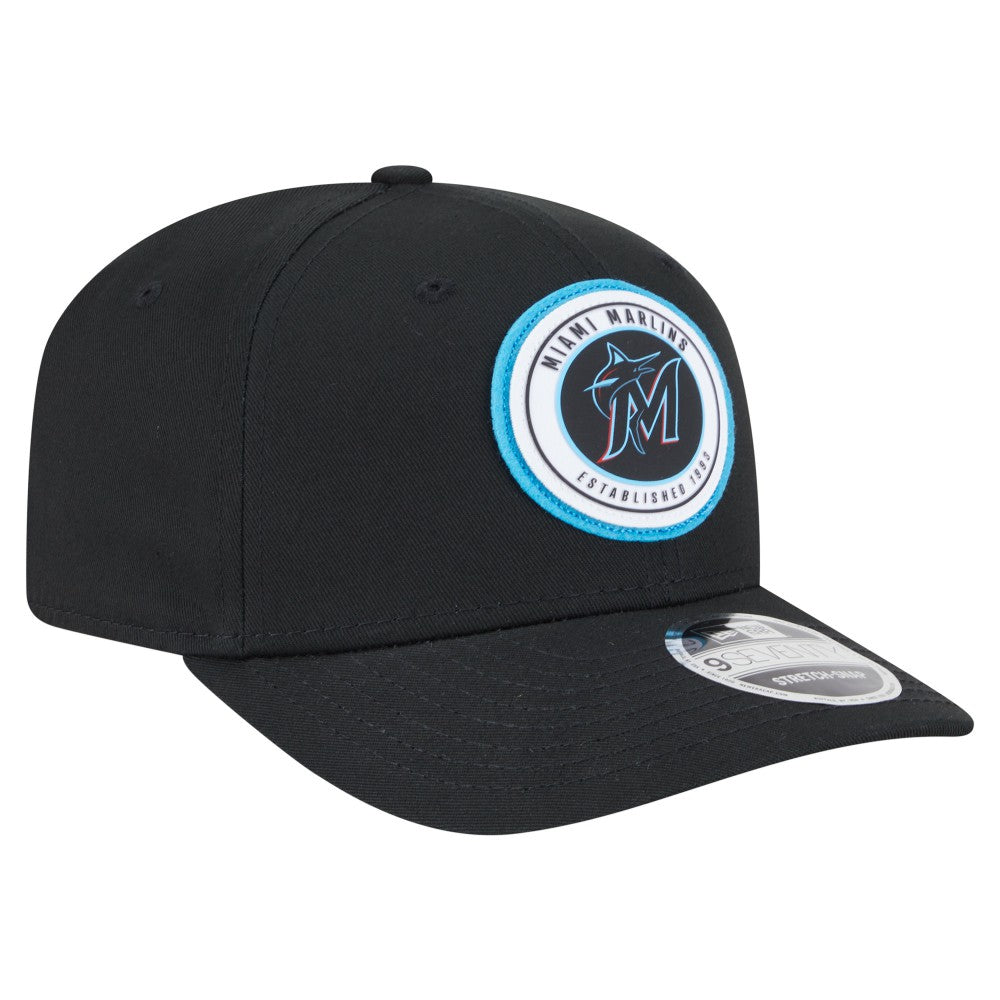 Miami Marlins New Era Circle Patch 9SEVENTY Stretch-Snap Hat | MLB Sale