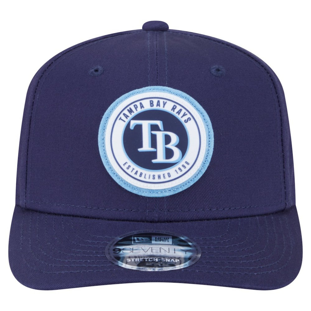 Tampa Bay Rays New Era Circle Patch 9SEVENTY Stretch-Snap Hat | MLB Sale