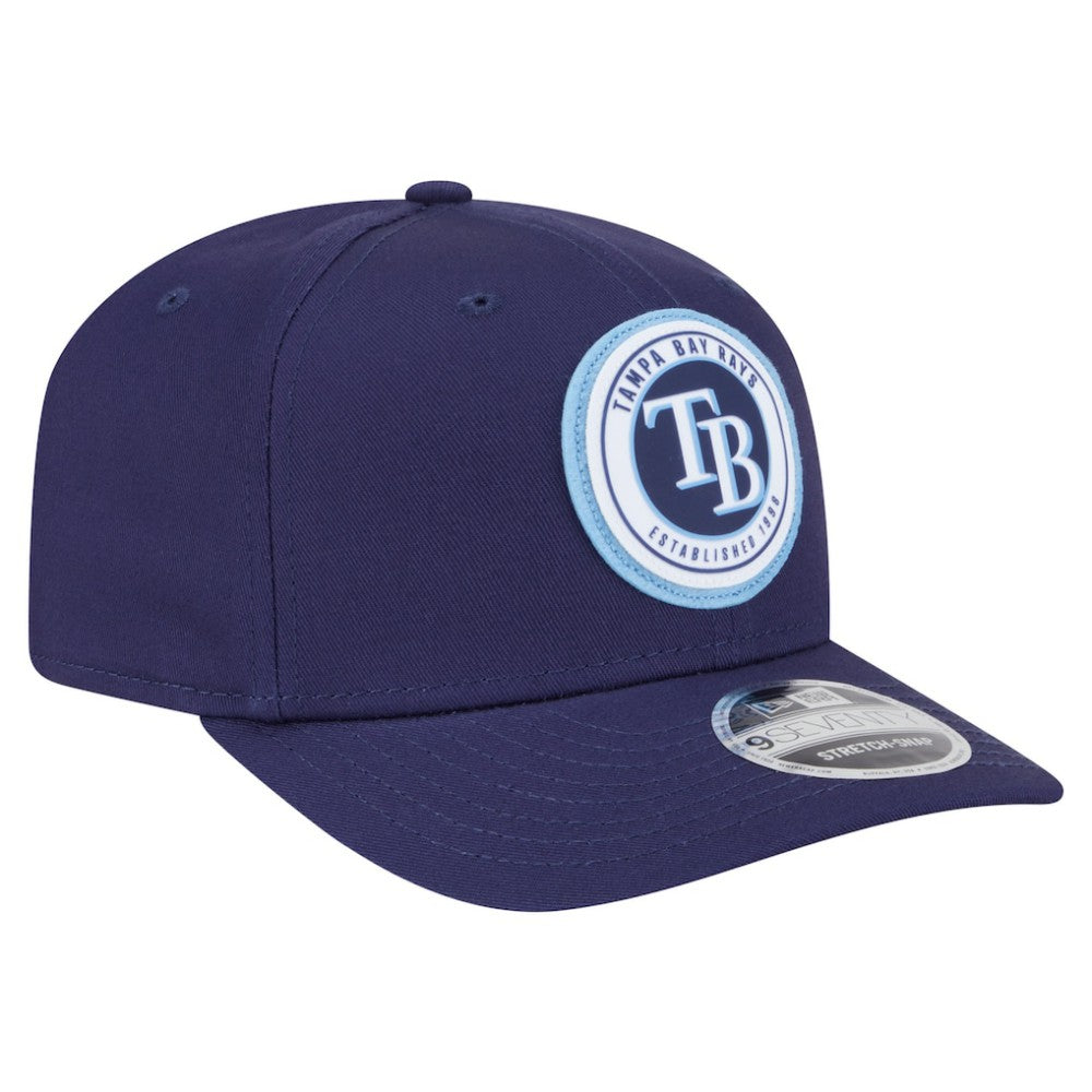 Tampa Bay Rays New Era Circle Patch 9SEVENTY Stretch-Snap Hat | MLB Sale