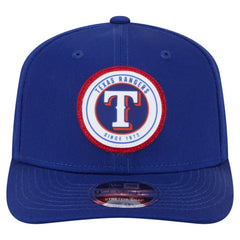 Texas Rangers New Era Circle Patch 9SEVENTY Stretch-Snap Hat | MLB Outlet