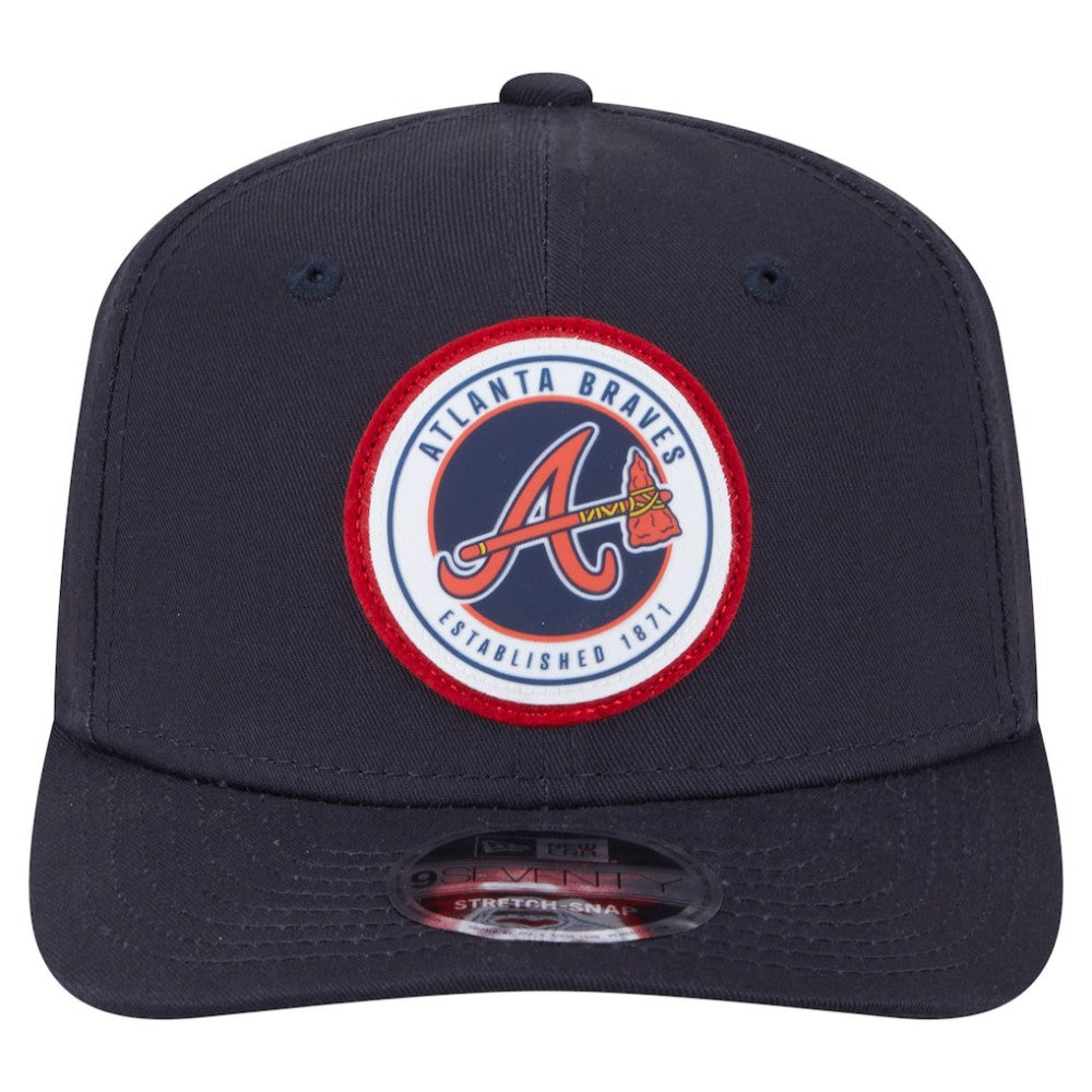 Atlanta Braves New Era Circle Patch 9SEVENTY Stretch-Snap Hat | MLB Near me