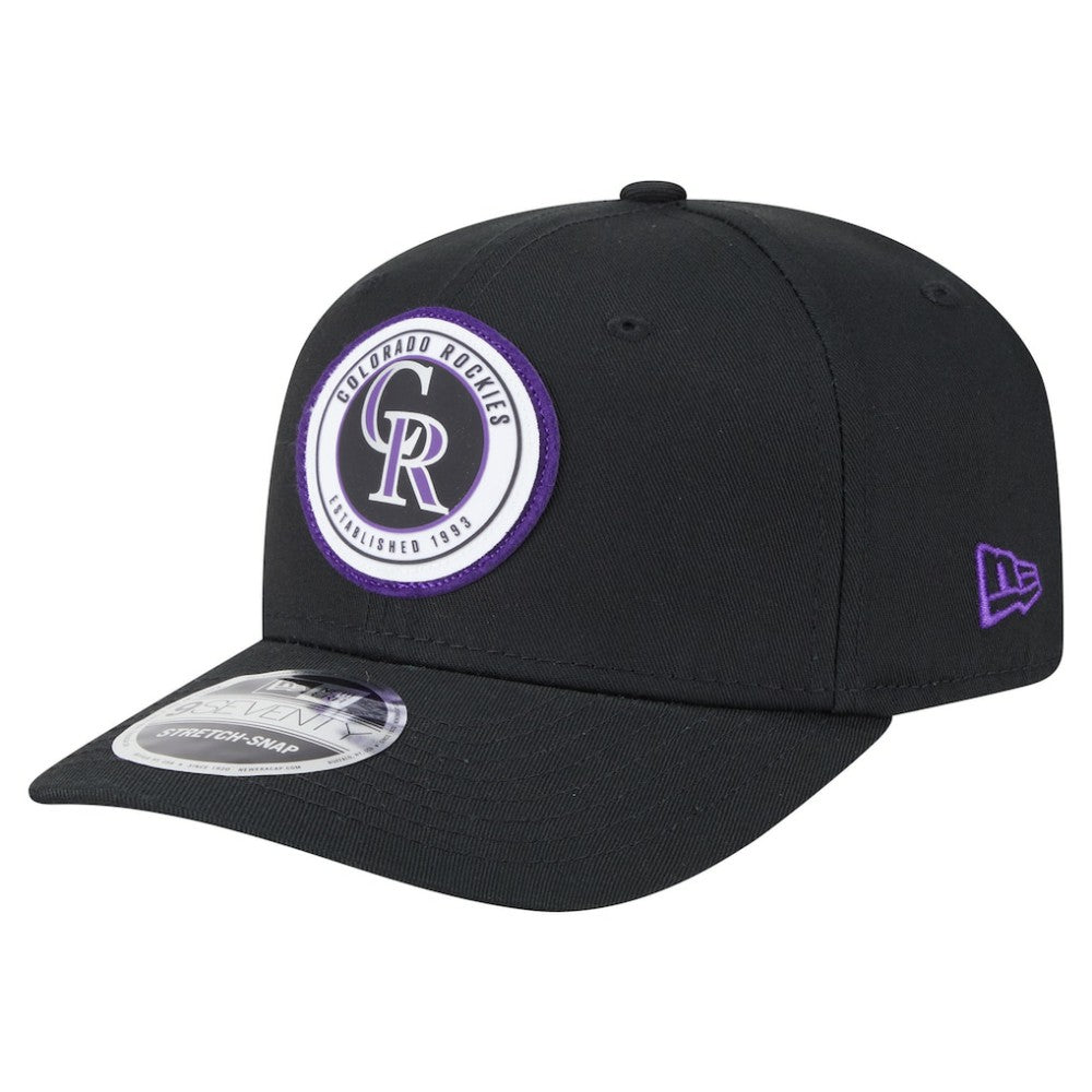 Colorado Rockies New Era Circle Patch 9SEVENTY Stretch-Snap Hat | MLB Online