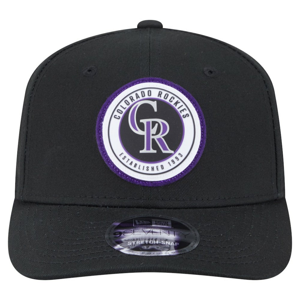 Colorado Rockies New Era Circle Patch 9SEVENTY Stretch-Snap Hat | MLB Online