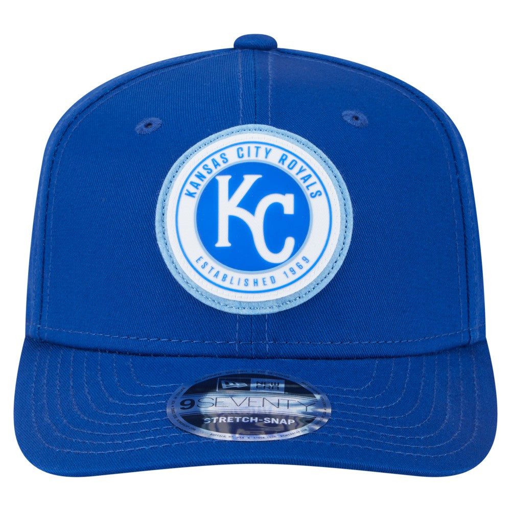 Kansas City Royals New Era Circle Patch 9SEVENTY Stretch-Snap Hat | MLB Online