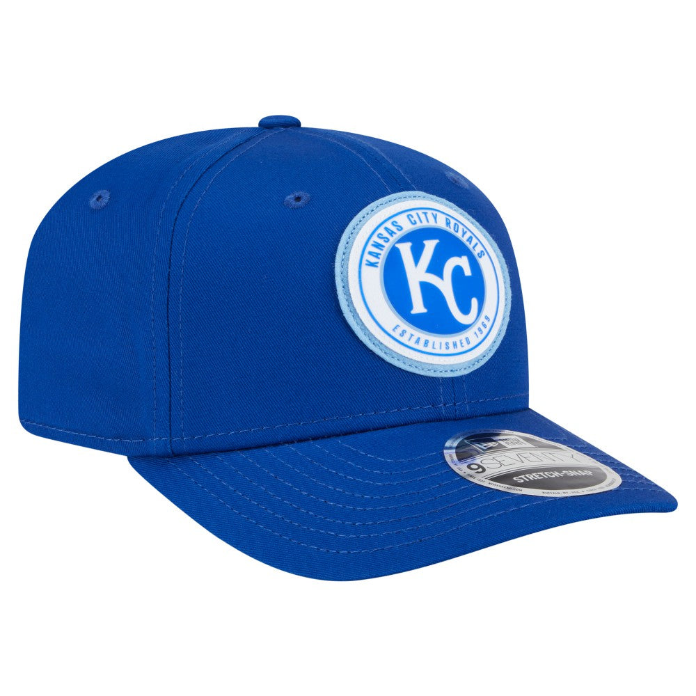 Kansas City Royals New Era Circle Patch 9SEVENTY Stretch-Snap Hat | MLB Online