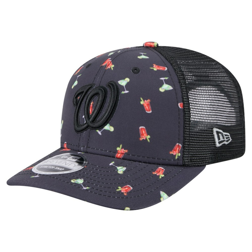 Washington Nationals New Era Adventure Drinks Pattern 9SEVENTY Stretch-Snap Hat | MLB Sale