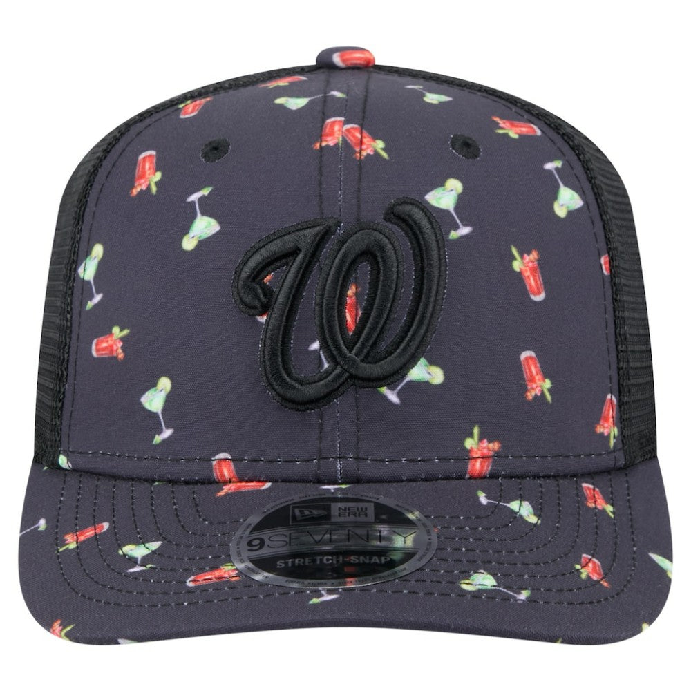 Washington Nationals New Era Adventure Drinks Pattern 9SEVENTY Stretch-Snap Hat | MLB Sale