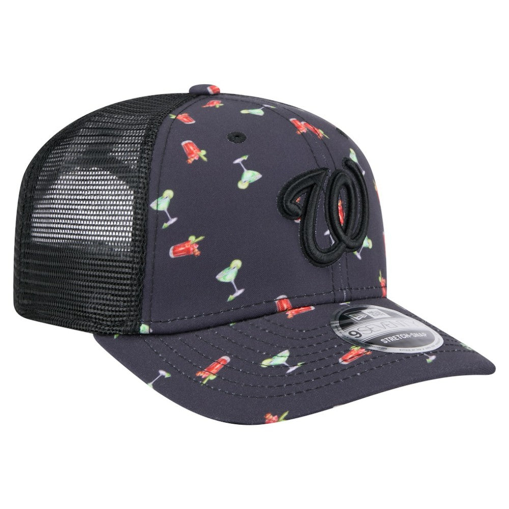 Washington Nationals New Era Adventure Drinks Pattern 9SEVENTY Stretch-Snap Hat | MLB Sale