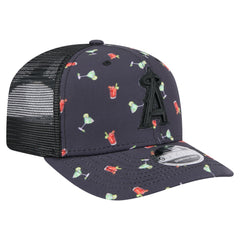 Los Angeles Angels New Era Adventure Drinks Pattern 9SEVENTY Stretch-Snap Hat | MLB Discount