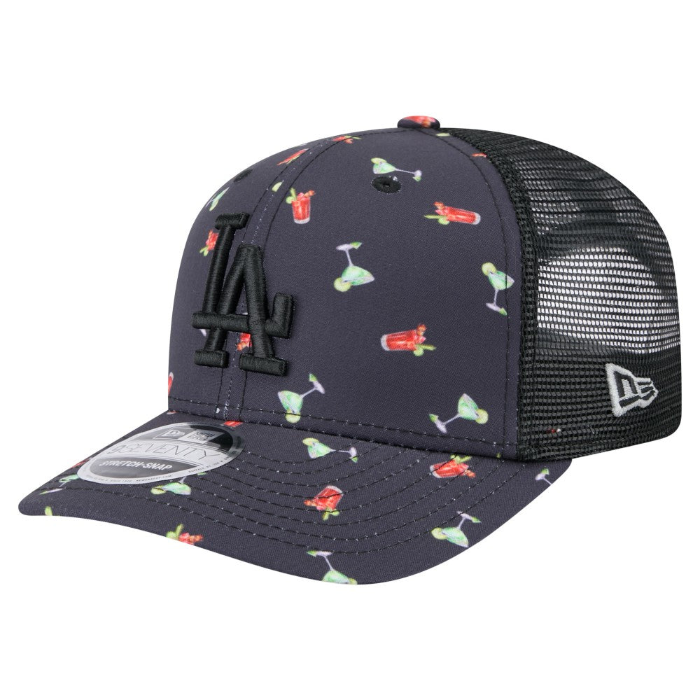 Los Angeles Dodgers New Era Adventure Drinks Pattern 9SEVENTY Stretch-Snap Hat | MLB Sale