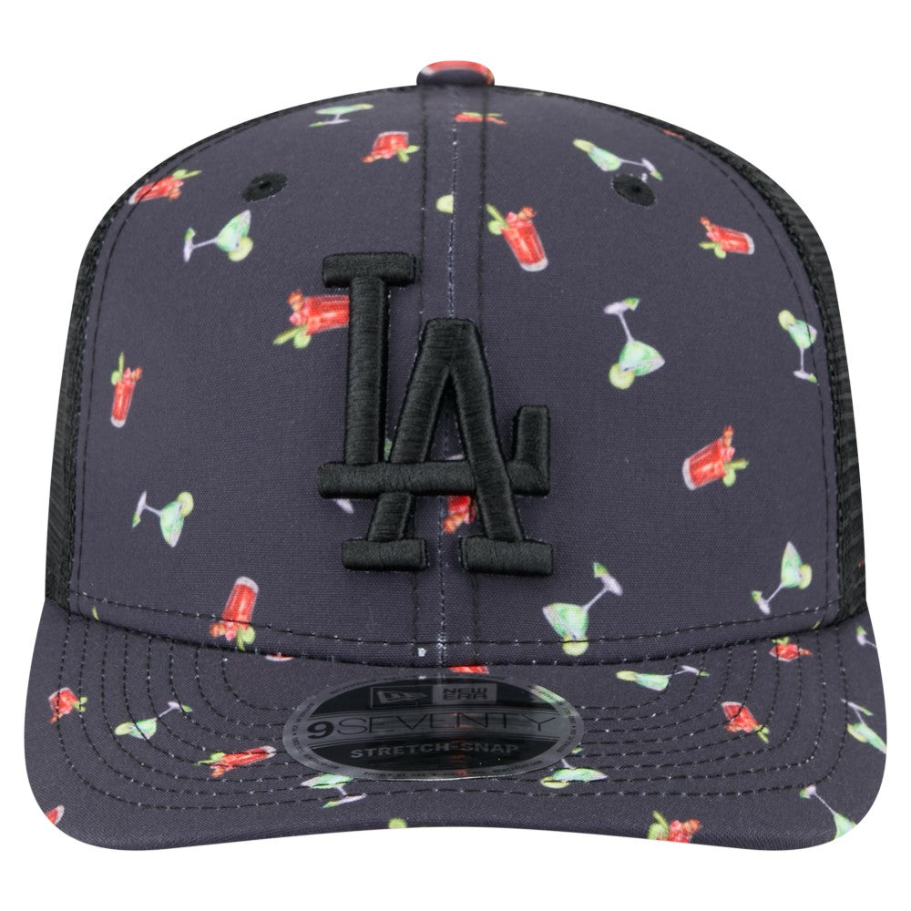 Los Angeles Dodgers New Era Adventure Drinks Pattern 9SEVENTY Stretch-Snap Hat | MLB Sale