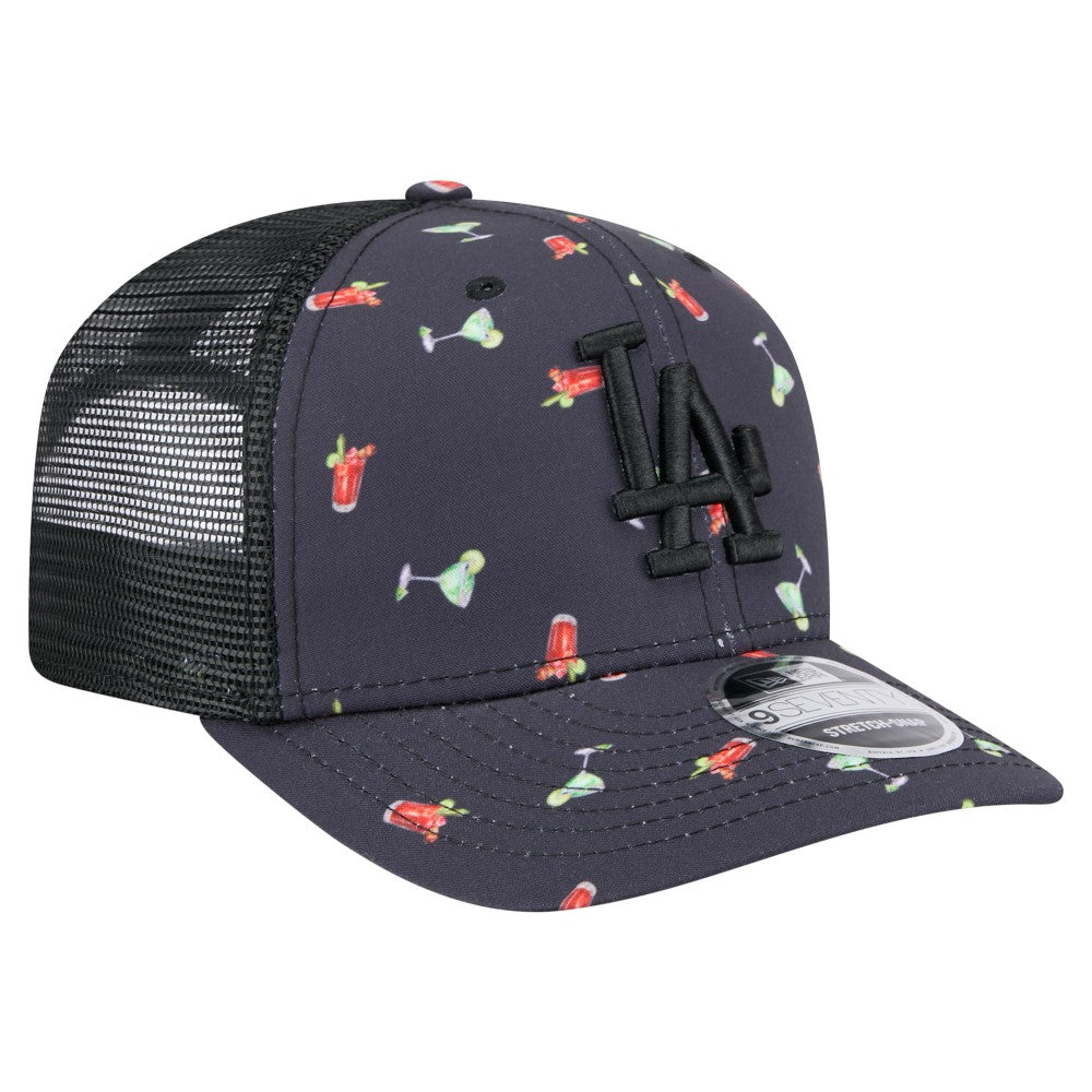 Los Angeles Dodgers New Era Adventure Drinks Pattern 9SEVENTY Stretch-Snap Hat | MLB Sale