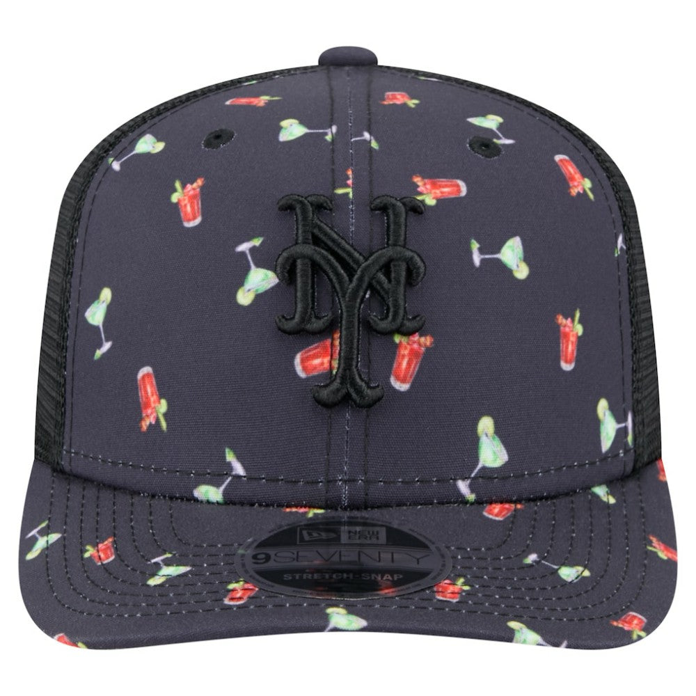 New York Mets New Era Adventure Drinks Pattern 9SEVENTY Stretch-Snap Hat | MLB Online
