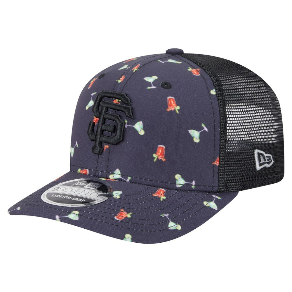 San Francisco Giants New Era Adventure Drinks Pattern 9SEVENTY Stretch-Snap Hat | MLB Near me