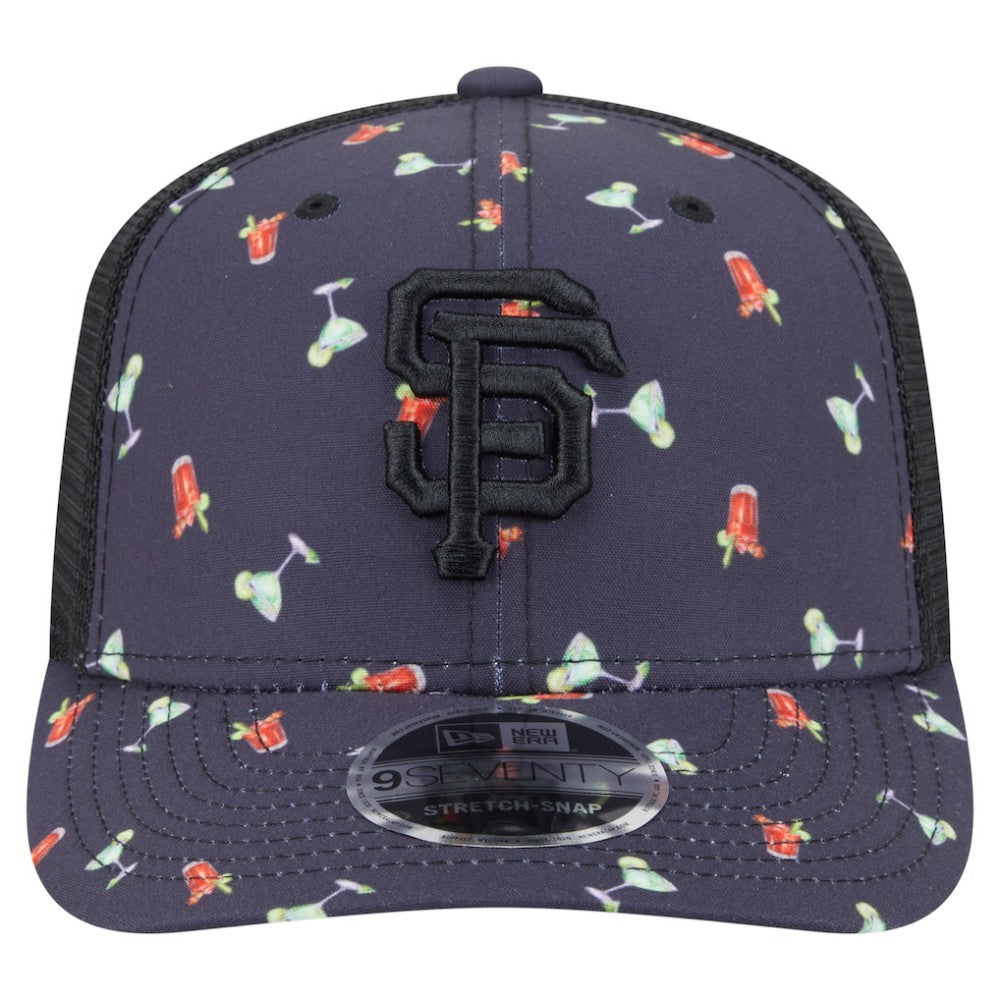 San Francisco Giants New Era Adventure Drinks Pattern 9SEVENTY Stretch-Snap Hat | MLB Near me