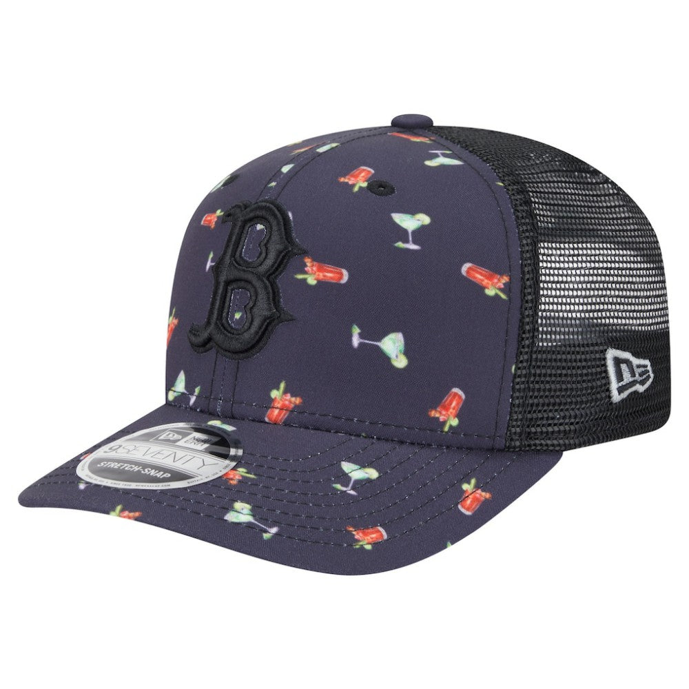 Boston Red Sox New Era Adventure Drinks Pattern 9SEVENTY Stretch-Snap Hat | MLB Shop
