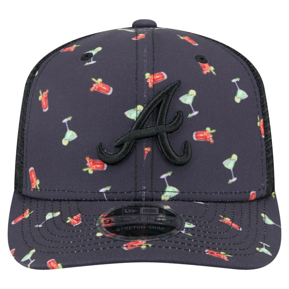 Atlanta Braves New Era Adventure Drinks Pattern 9SEVENTY Stretch-Snap Hat | MLB Shop