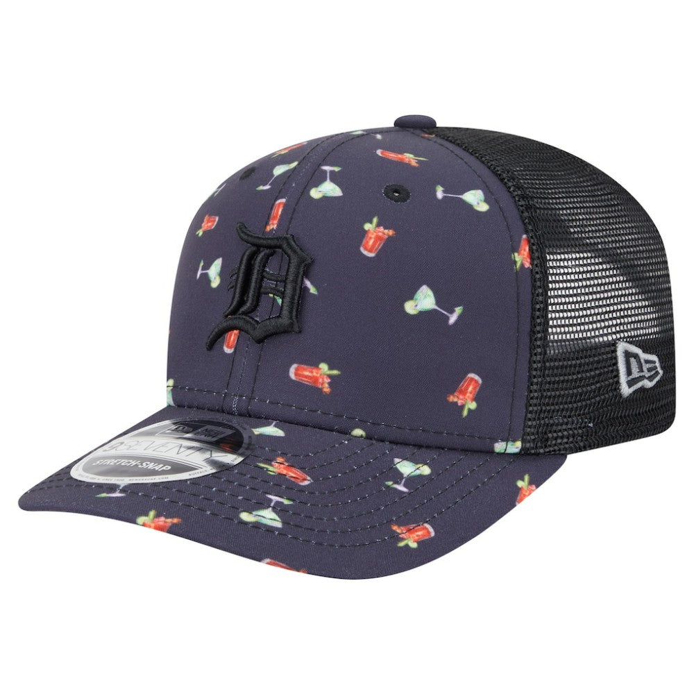 Detroit Tigers New Era Adventure Drinks Pattern 9SEVENTY Stretch-Snap Hat | MLB Outlet