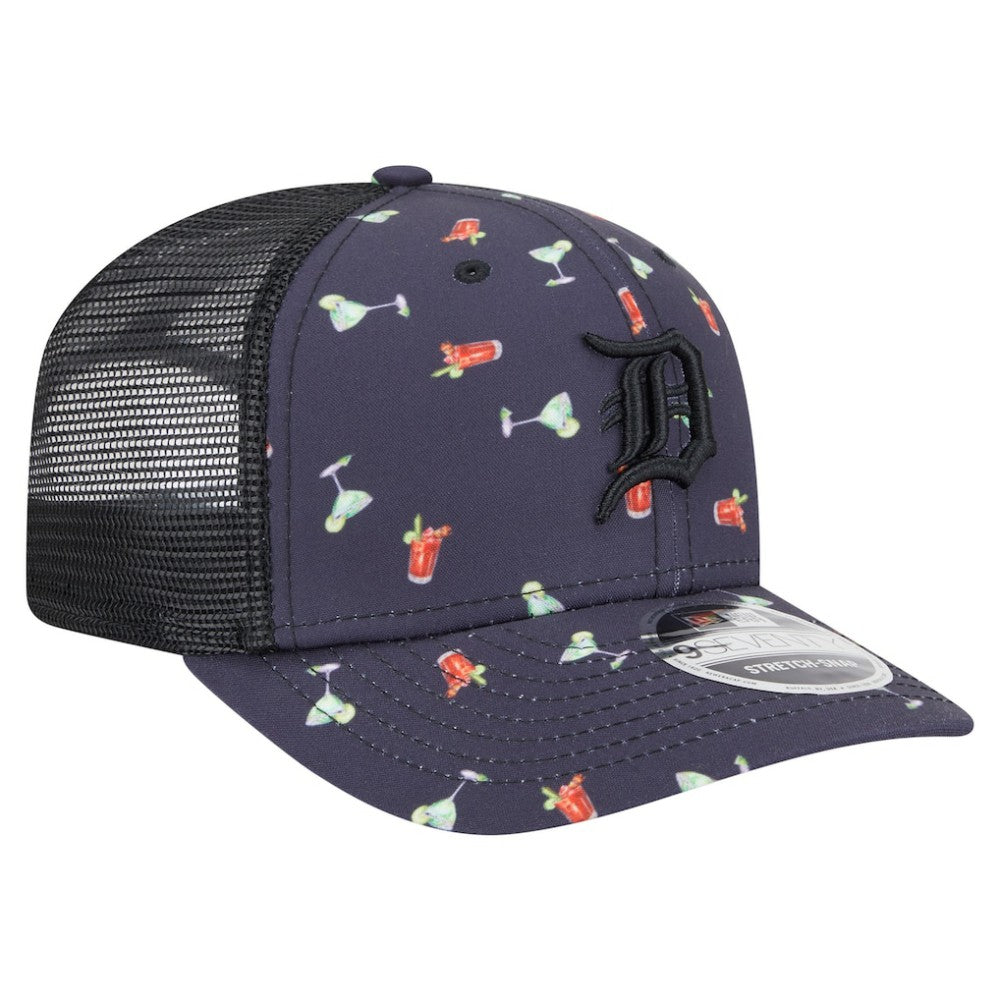 Detroit Tigers New Era Adventure Drinks Pattern 9SEVENTY Stretch-Snap Hat | MLB Outlet