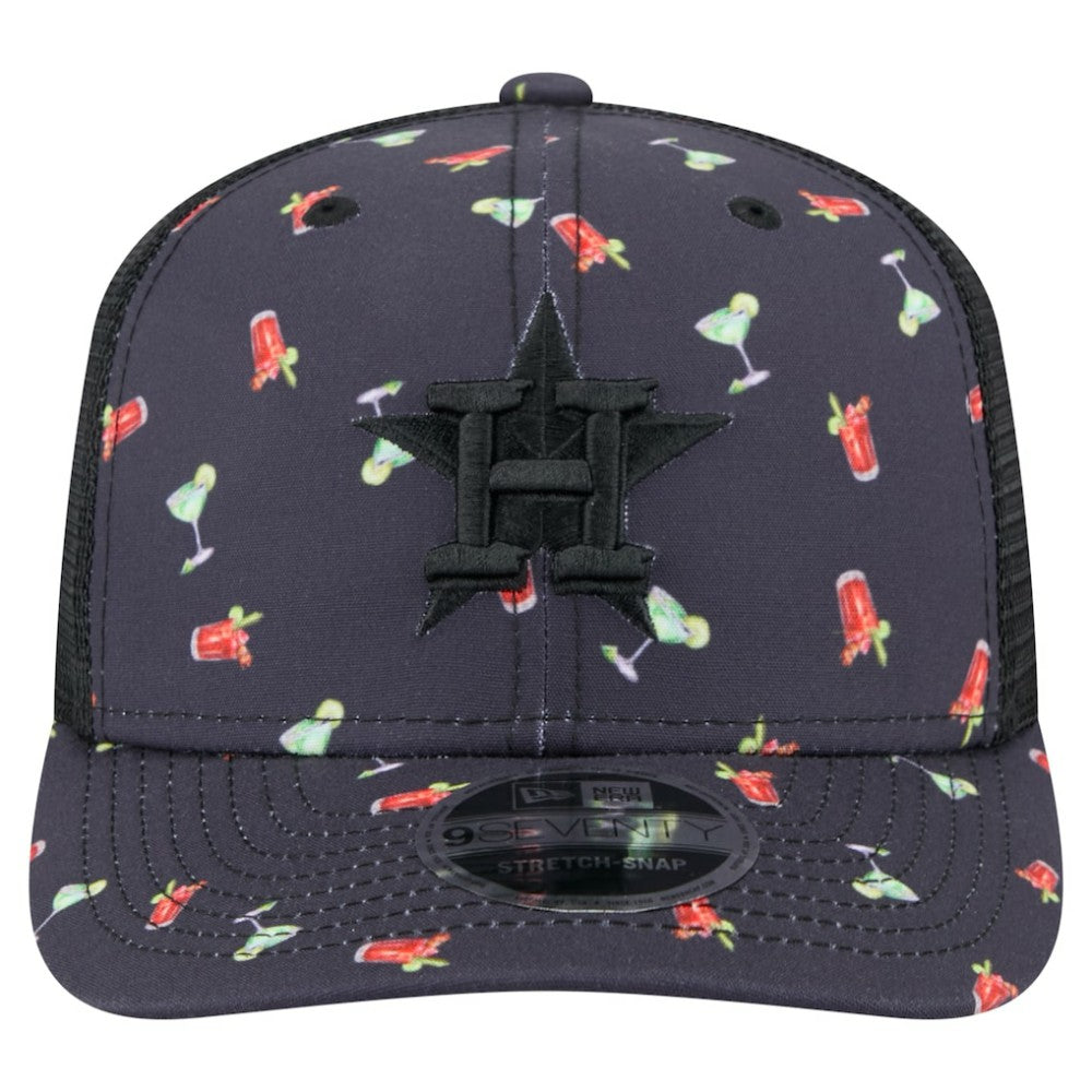 Houston Astros New Era Adventure Drinks Pattern 9SEVENTY Stretch-Snap Hat | MLB Shop