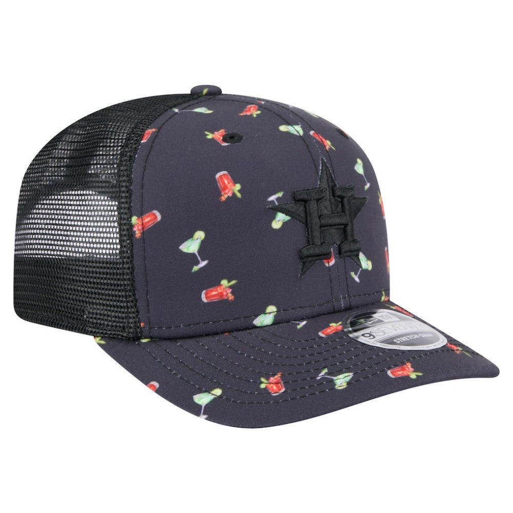 Houston Astros New Era Adventure Drinks Pattern 9SEVENTY Stretch-Snap Hat | MLB Shop