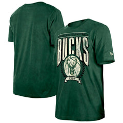 Milwaukee Bucks Throwback Vintage Boxy Mineral Wash T-Shirt For Sale