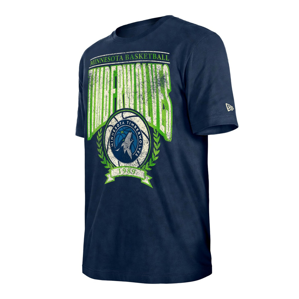 Minnesota Timberwolves Throwback Vintage Boxy Mineral Wash T-Shirt Online