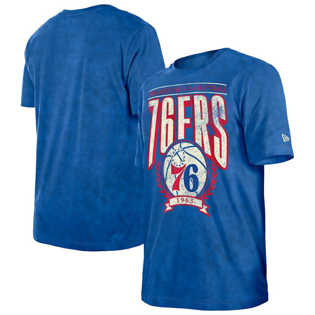 Philadelphia 76ers Throwback Vintage Boxy Mineral Wash T-Shirt Online