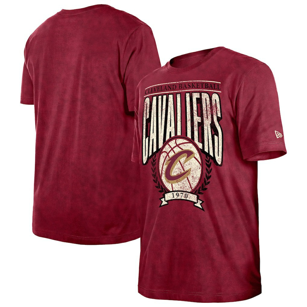 Cleveland Cavaliers Throwback Vintage Boxy Mineral Wash T-Shirt sale Online