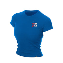 Philadelphia 76ers Women's Leisure Collection Baby Doll Cropped T-Shirt Discount