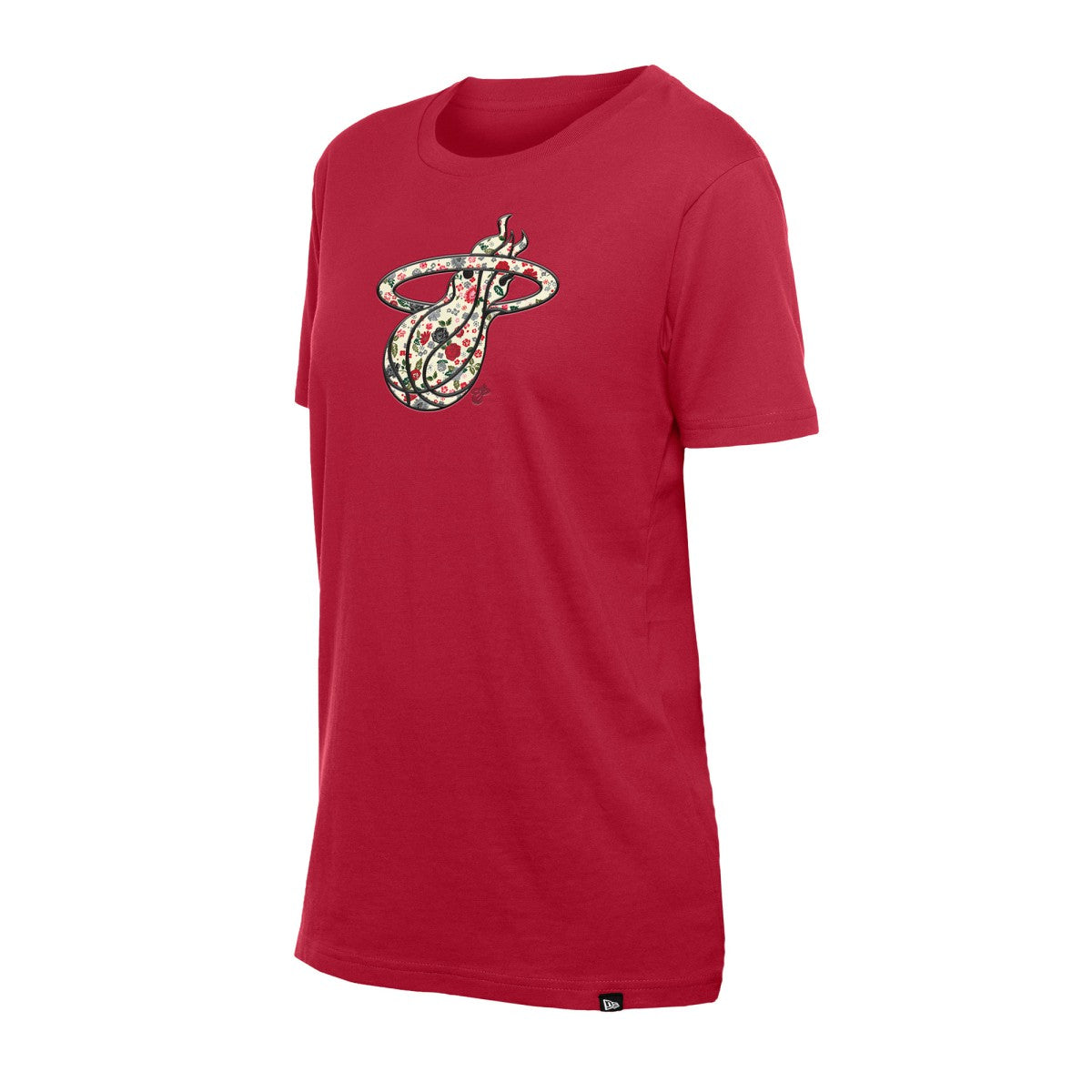 Miami Heat Women's Glam Game Flower T-Shirt On Sale