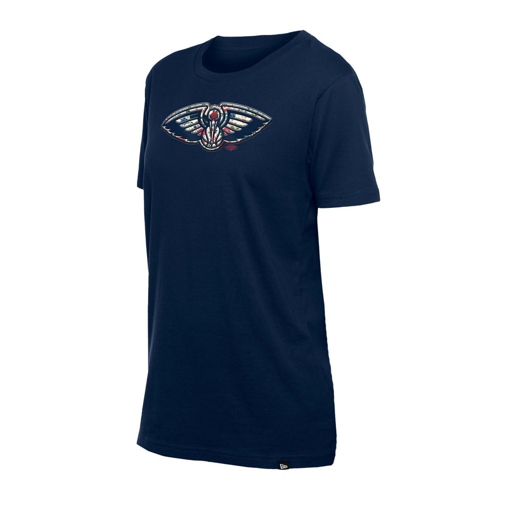 New Orleans Pelicans Women's Glam Game Flower T-Shirt For Sale