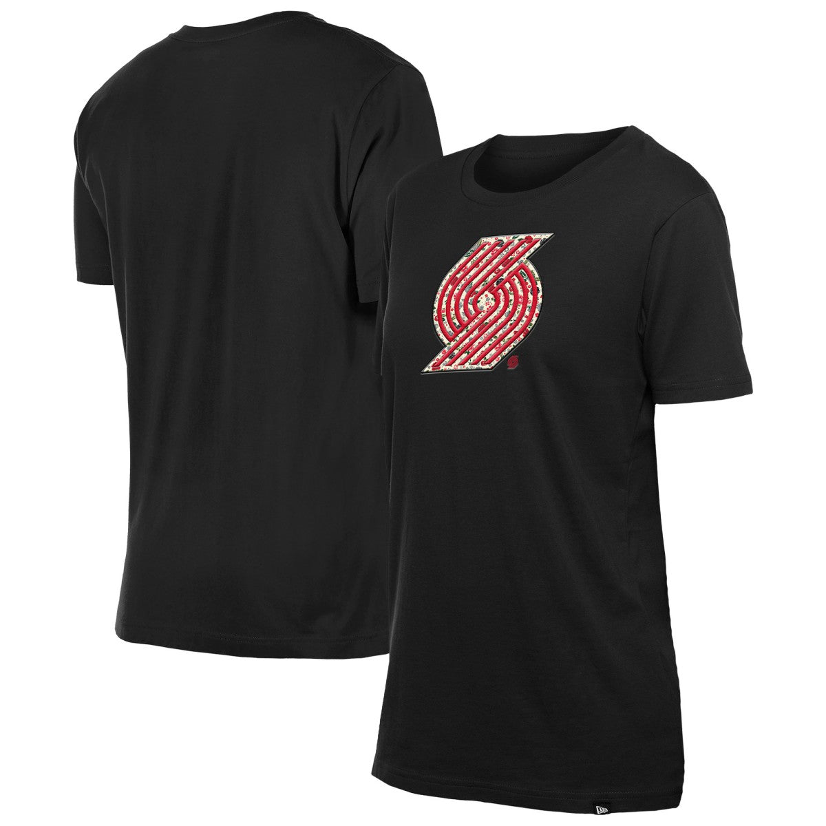 Portland Trail Blazers Women's Glam Game Flower T-Shirt Outlet