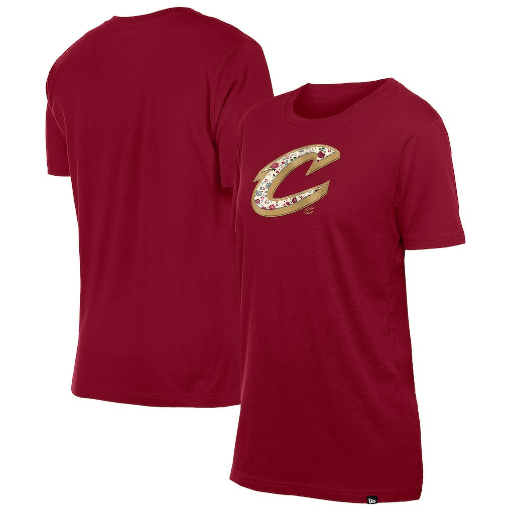 Cleveland Cavaliers Women's Glam Game Flower T-Shirt sale For Sale