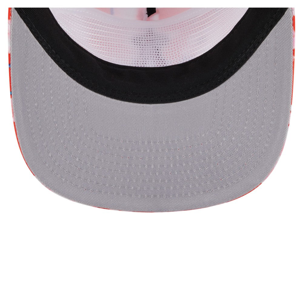 Los Angeles Angels New Era Adventure Pattern Golfer Trucker Snapback Hat | MLB Discount