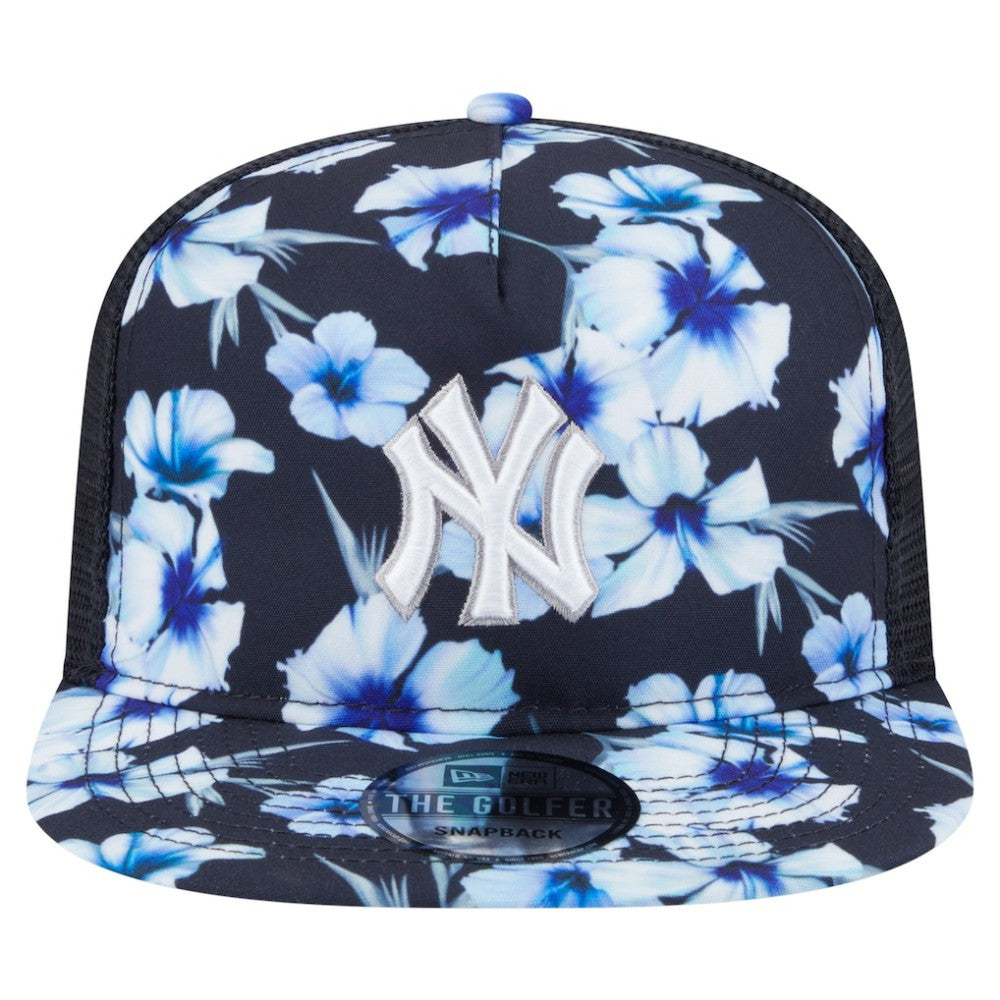 New York Yankees New Era Adventure Pattern Golfer Trucker Snapback Hat | MLB For sale