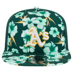 Athletics New Era Adventure Pattern Golfer Trucker Snapback Hat | MLB Near me