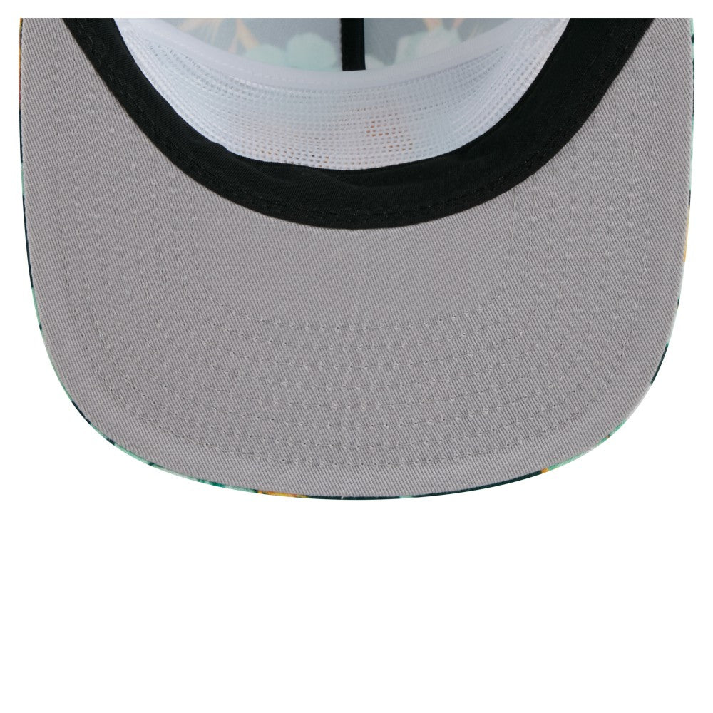 Athletics New Era Adventure Pattern Golfer Trucker Snapback Hat | MLB Near me
