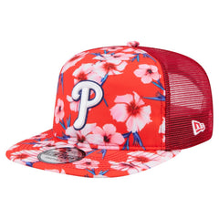 Philadelphia Phillies New Era Adventure Pattern Golfer Trucker Snapback Hat | MLB Online